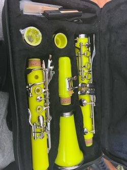 Neon yellow clarinet