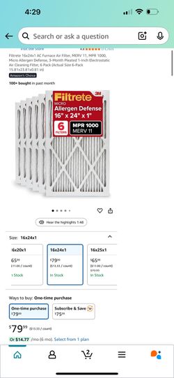 AC Furnace Air Filters 