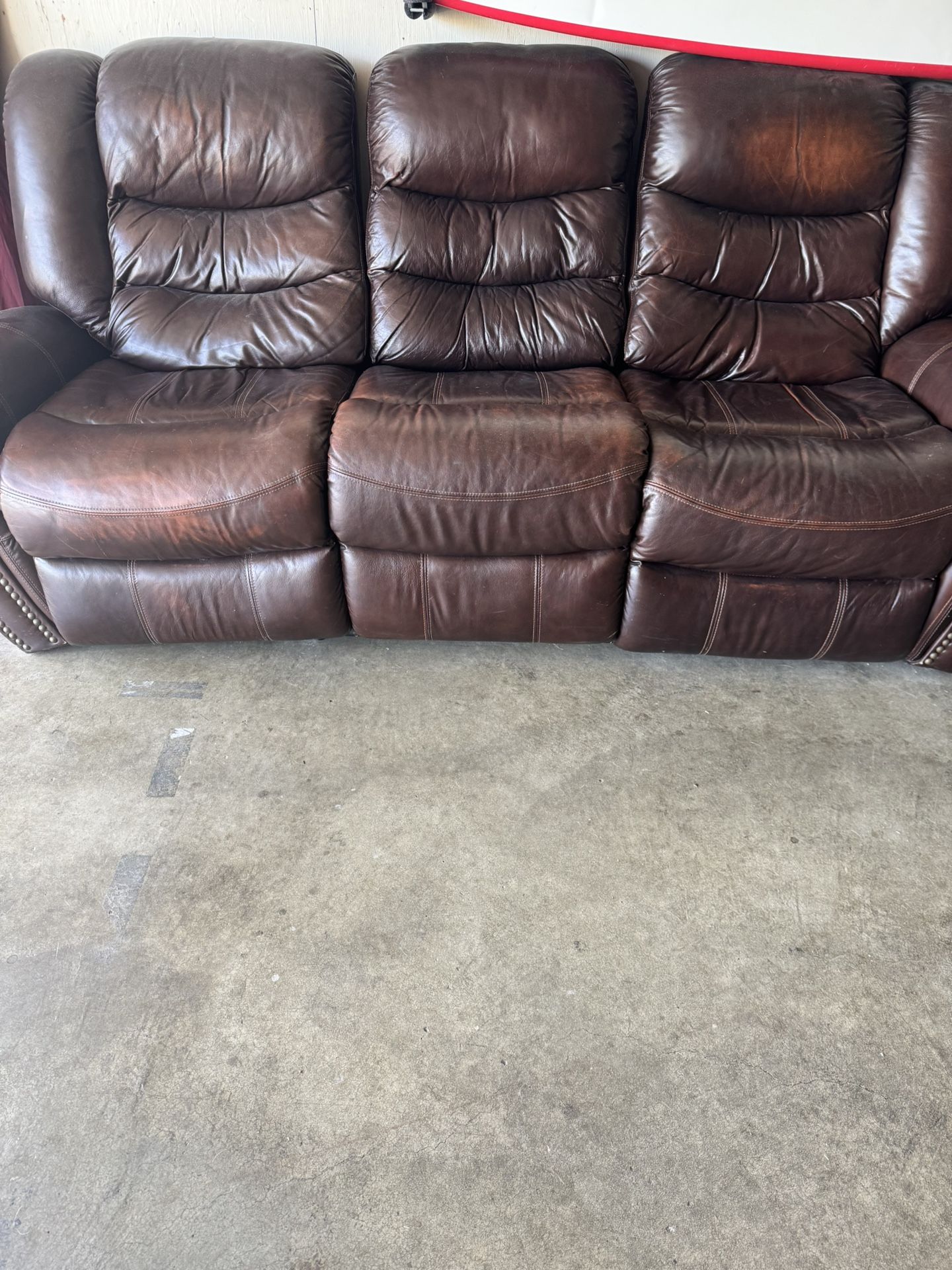 Free Leather Couch./ recliner