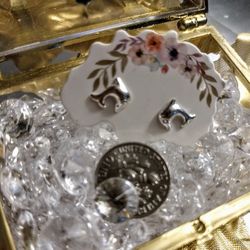 925 Sterling Silver Dolphin Earrings