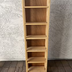 Rotating Wooden CD/DVD Tower – Solid Wood Media Storage Shelf