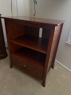 Wooden media cabinet / shelf