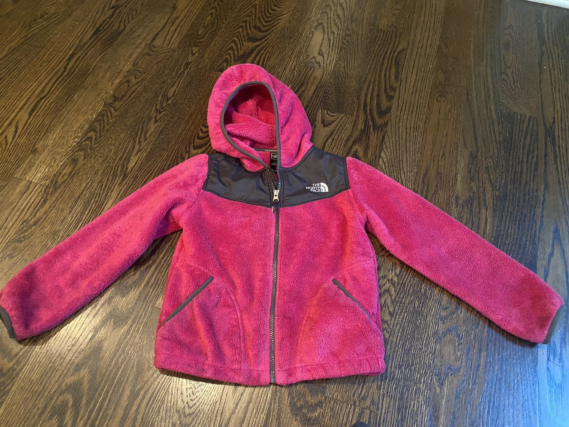 Girls Northface Fleece Coat,  Size Small (7/8)