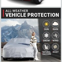 iCarCover Custom Car Cover for 1 Ford Mustang Waterproof All-Weather Rain Snow UV Sun Protector Full Exterior Weatherproof Indoor Outdoor Car 