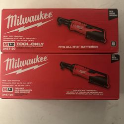 Milwaukee M12 Rachets New 100 Each Obo