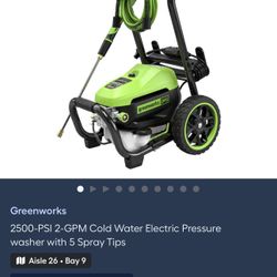 GREENWORKS PRESSURE WASHER