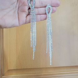 AB Iridescent Dangle Earrings 