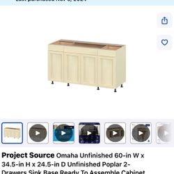 Kichen Cabinet Base  Unassembled