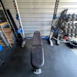FITNESS GEAR PRO 600  Squat Rack Olympic Weight Bench…. Home Gym Fitness…. $100 Price is Firm!!!