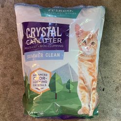 Frisco Summer Clean Scented Non-Clumping Crystal Cat Litter, 8-lb bag
