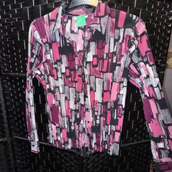 Long Sleeve (Size XL) Button Up Blouse 