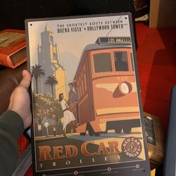 Disney California Adventure Tin Poster,