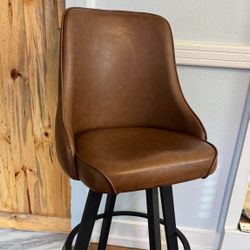 Two Swivel Bar Chairs 