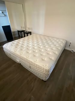 King Aireloom Rip Van Winkle mattress and box springs.