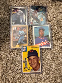 1954 Ted Kluszewski Topps + gooden rookie and Franke white auto