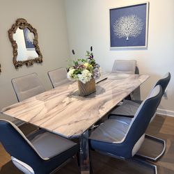✨ Modern Dining Table Set – Elegant & Like New ✨