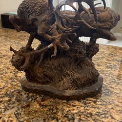 Bronze Statue Elk