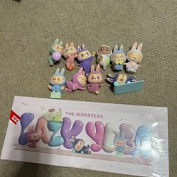 100% AUTHENTIC POP MART Labubu THE MONSTERS Lazy Yoga Series Figures 