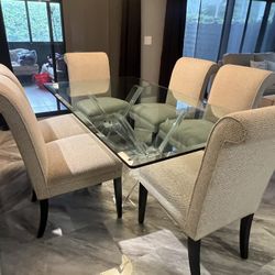 Glass Dining Table 