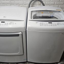 Great Working Super Capacity LG Washer And Dryer Set 