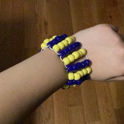 Michigan Inspired Kandi Cuff.