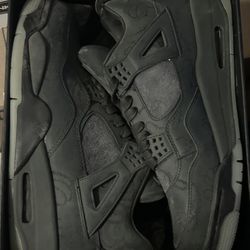 Size 11 KAWS x Air Jordan 4 Retro 'Black'