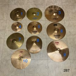 Drum Cymbals Rides Crash and More