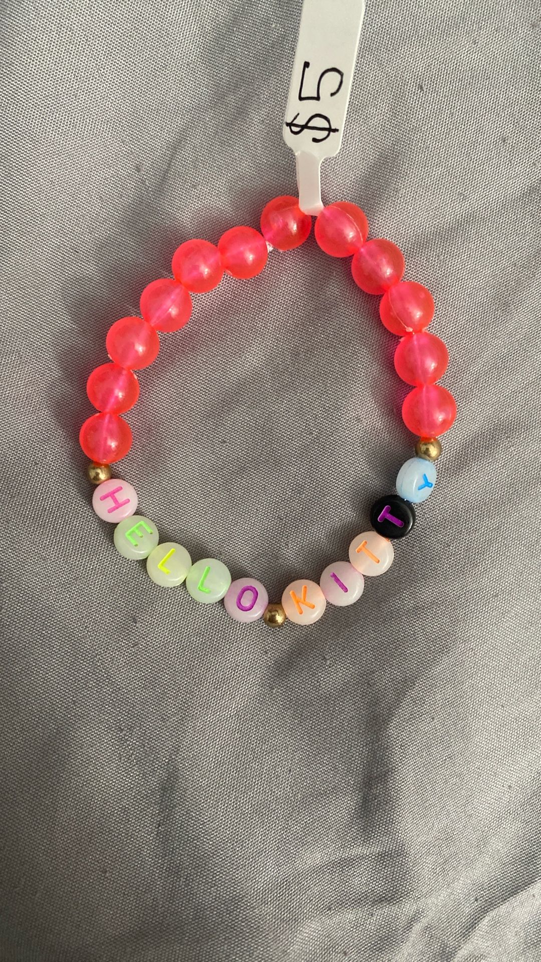 Hello Kitty Bracelet Pink. Glows In The Dark “Pay Cash Only”