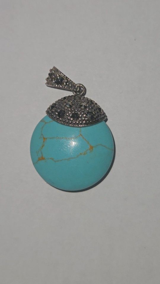 Turquoise Pendant Silver 925
