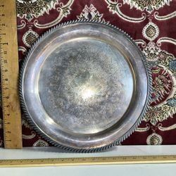 Community Georgian Gadroon Silverplate Serving Platter 14 3/4"