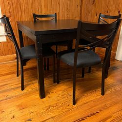 Table And 4 Chairs Set With Minor Scratches 