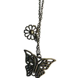 Vintage Style Butterfly Necklace 