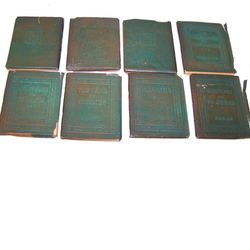Antique Little Leather Library Books