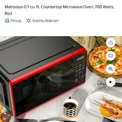 Barely Used Mainstays Microwave