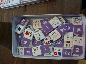 Multiplication dominoes game