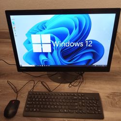 Thinkcentre Lenovo 23.8" Core I5 8gb 256ssd Windows Os AIO  Computer 