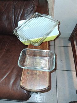 3 Piece Glass Cooking Set In Like New Cond 