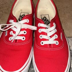 Red Old Fashioned Vans