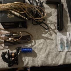Professional Tattoo Set With Tattoo, Guns And Extras