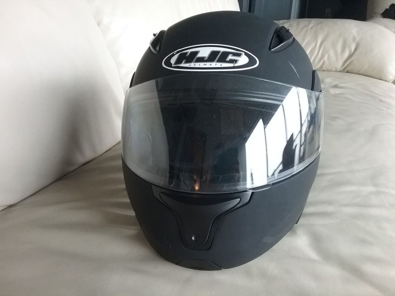 HJC matte black Bluetooth helmet