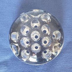 Clear Glass Flower Frog