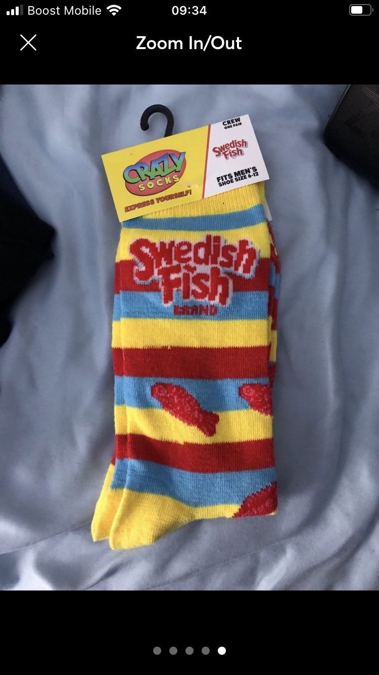 Swedish Fish Socks