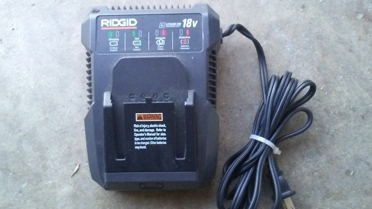 New Ridgid 18v Lithium ion CHARGER