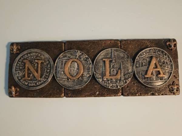 BEAUTIFULLY DETAILED N.O.L.A. STONE WALL PLAQUE - $30 (Harahan)