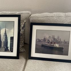 2 New York Framed Pictures