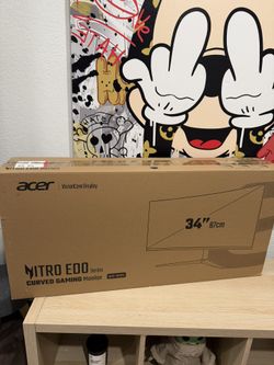 Acer Nitro ED0 34” Curved Gaming Monitor (3 Available) – Brand New 