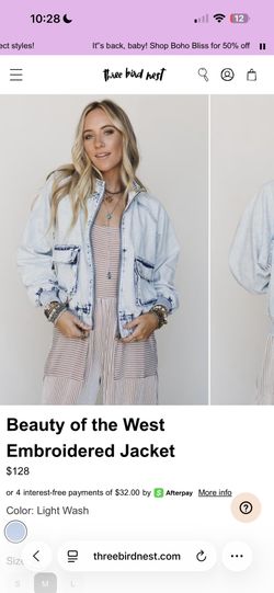 “ Beauty Of The West “ Jean  Jacket