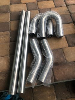 Stainless 2.5 inch piping intercooler exhaust intake