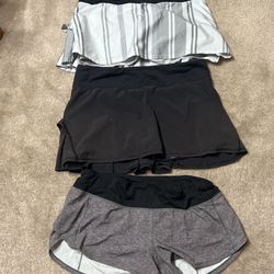Lululemon Size 8, And 10  Skirt And Short 