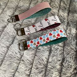 Valentines Wristlet Keychain